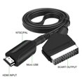 thumbnail image 3 of Cable Peritel a HDMI, Adaptador Peritel a HDMI, Convertidor de audio y vídeo Peritel todo en uno a HDMI 1080p/720p, 3 of 5