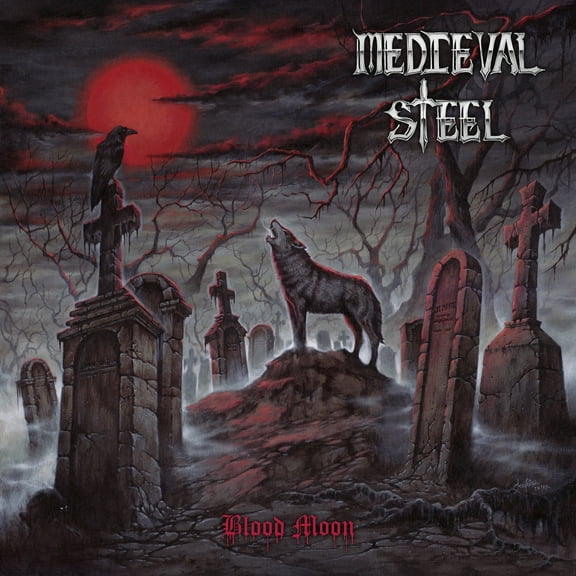 Medieval Steel - Blood Moon - Red/Black Splatter - Music & Performance - Vinyl