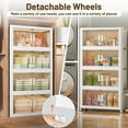 thumbnail image 4 of PrettyCare 290QT Stackable Plastic Collapsible Storage Bins with Lids, Wheels, Doors, 4 Pack GS01, 4 of 8