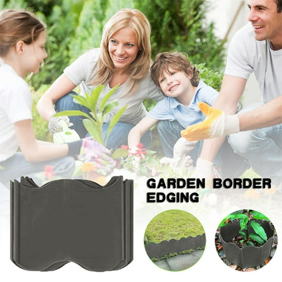 20PCS Border Edging Garden Edge Fence Wall Way Roll Road Sofa Covers for Living Room Two Seat Couch Cover Slipcover Coffee Table Cover Outdoor Dog Couch Cover Outdoor Cover Garden Cold Frame Outdoor