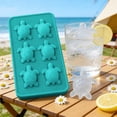 thumbnail image 4 of RRJ Summer Turtle Ice Maker Tray, Silicone Ice For Iced Drinks Cocktails, Large Capacity Ice Maker Maker, Reusable Freezer Tray For Lemonade Iced Tea, Kitchen Gadget For Home Bar Party, 4 of 6