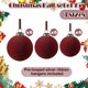 thumbnail image 5 of 18 piezas de bolas navideñas de terciopelo para árbol de Navidad, adornos de bolas de plástico para árbol de Navidad, adornos navideños de terciopelo para colgar en el árbol de Navidad, 5 of 5