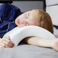 thumbnail image 2 of U-Shaped Curved Pillow for Sleeping Hand Pillow Hollow Neck Pillow Travel Side Rails, 2 of 5