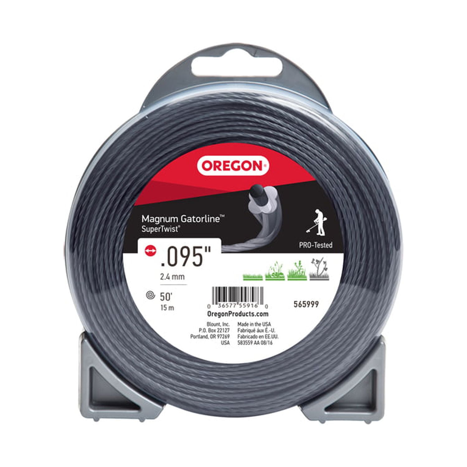Oregon 22-495 Magnum Gatorline Square Trimmer Line .095-Inch by