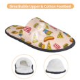 thumbnail image 3 of Fotbe Hamburger Pizza Pantuflas Peludas para Mujer con Estampado, Zapatillas de Peluche, Zapatos de Invierno para Casa, Uso Interior y Exterior-Medium, 3 of 8