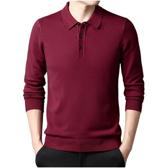 GigrtiJin Mens Plus Size Knitted Sweater Round Neck Solid Color 1/4 Zipper Casual Sweaters Warm Comfy Basic Pullover Tops