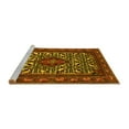 thumbnail image 2 of Ahgly Company Machine Washable Indoor Rectangle Persian Yellow Traditional Area Rugs, 8' x 12', 2 of 4