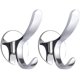 thumbnail image 1 of Hook Adhesive Coat Rack Wall Hook Towel Hook Self Adhesive Bathrobe Kitchen Tea Towel 2packs, 1 of 5