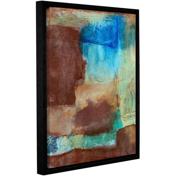 ArtWall Elena Ray "Earth Tone Abstract" Gallery-wrapped Floater-framed Canvas