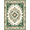 Green Cream, Pattern 17, variant on ODIKA 8'x10' Washable Area Rug Vintage Botanical Distressed Impressionist Circular Watercolor Refined for Dining Room, Large Office, Lounge, Non-Slip Chair-Friendly Mat