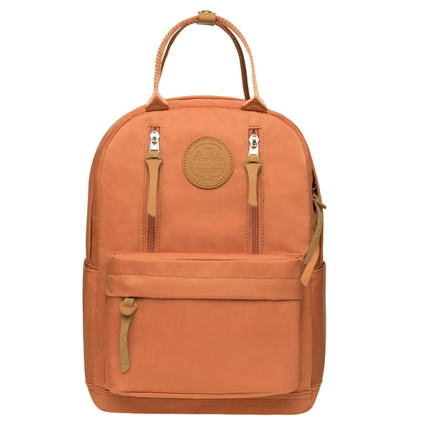 Mochila escolar unisex KAUKKO con compartimento para computadora portátil de 10 pulgadas KS06 Naranja