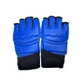 thumbnail image 4 of lacooooppia Mma Gloves Fight Training Mitts Lightweight Hollow Palms Arts Bag Gloves Kickboxing Gloves for Punching Bag Taekwondo Blue S, 4 of 8