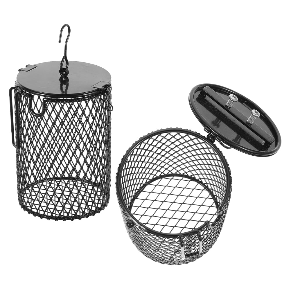 STRANDCHIC 2pcs Black Reptile Lampshade Mesh Cover for Tank Heating