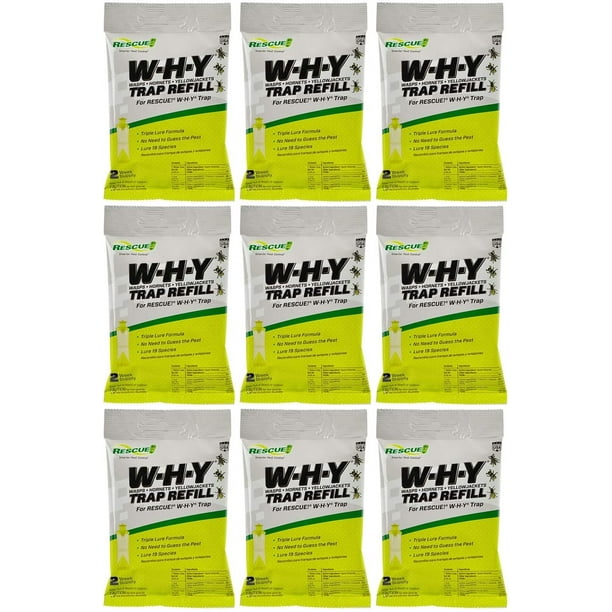 RESCUE! NonToxic Wasp, Yellowjacket Trap WHY Trap Attractant