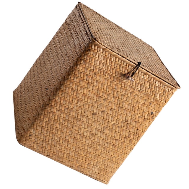 unbranded Cesta Tejida De Paja Para Picnic Y Almacenamiento Decorativo Con Superficie Suave