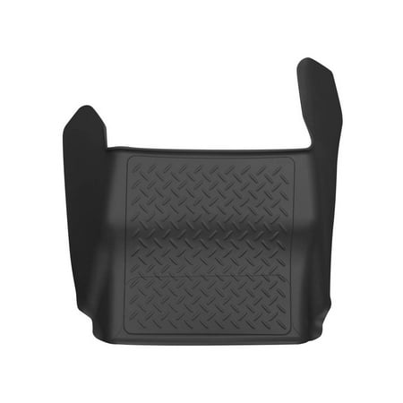 Husky Liners X-act Contour Floor Mats | Fit 2011 - 2016 Ford F-250/F-350 Crew Cab/SuperCab with DS Foot Rest Vehicle & without Manual Transfer Case Shifter | Center Hump 1-pc Black - 53371
