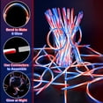 thumbnail image 3 of Glow Sticks TURNMEON del 4 de julio, 100 unidades, rojo, blanco y azul, 3 of 6
