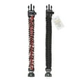 thumbnail image 6 of A2S Protection Paracord Bracelet K2-Peak - Survival Gear Kit Embedded Compass, Fire Starter, Emergency Knife & Whistle (Black/Red 8"), 6 of 7