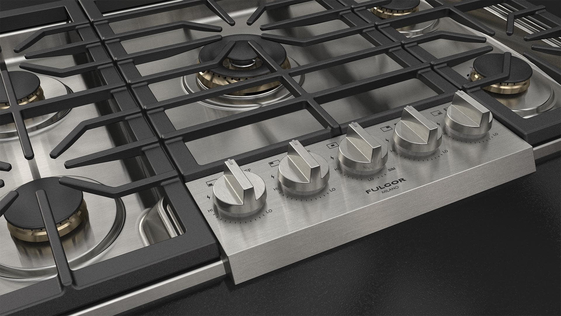 Fulgor Milano F6pgk3052 600 Series 30" Wide 5 Burner Liquid Propane / Natural Gas Cooktop