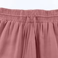 thumbnail image 6 of Baberdicy Women's Wide Leg Lounge Pants with Pockets Lightweight High Waisted Adjustable Tie Knot Loose Trousers Pink, Size: S-3Xl, 6 of 9