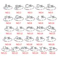 thumbnail image 2 of Jumpingount Anillo abierto con letras mayúsculas, anillos de compromiso elegantes para interiores y exteriores, viajes, compras, joyería, Type1 NO1, 2 of 6