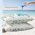 thumbnail image 4 of Lumbar Pillow Covers 20x12 Inch Set of 2, Eucalyptus Leaves Waterproof Outdoor Pillow Covers, Sage Green Spring Summer Botanical Decorative Cushion Pillowcases for Couch, Sofa, Bed, Garden, Patio, 4 of 9