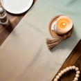 thumbnail image 3 of Green Brown Ombre Table Runner 72 Inches, Abstract Aesthetics Modern Art Bed Runner Dresser Scarves Tabletop for Indoor Outdoor Parties/Ceremony/Banquet, 14" x 72", 3 of 9