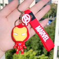 thumbnail image 1 of Disney-llaveros de PVC de Los Vengadores de Marvel, llaveros con colgante de superhéroe de dibujos animados, Thanos, Iron Man, Spiderman, regalos de joyería Fivean unisex, 1 of 2