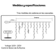 thumbnail image 3 of Cascadas de luces LED Azul 6mts 300 luces navideñas Dosyu DY-ICE300L-CSC, 3 of 8