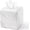 White, variant on Tissue Box Cover Italy Natural Marble Heavy Duty Square Facial Toilet Paper Holder for Bathroom Living Room Bedroom Dresser Kitchen Minimalistic Office Home Decor Grey (WH078)