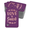 thumbnail image 1 of Inkdotpot Rose Gold Foil Paper Hang Tags Love Is Sweet Wedding Favor Tags 50 Pack, 1 of 6
