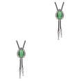 thumbnail image 3 of Collar Colgante Minnieouse Corbatas Fiesta Aniversario Boda Verde 2piezas, 3 of 6