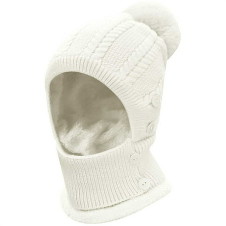 Hontri Fisherman Beanie Winter Women s Warm Hat Knitted Scarf Hat with Velvet Yarn Cap Caps Men Women White Hontri Fisherman Beanie Winter Women s Warm Hat Knitted Scarf Hat with Velvet Yarn Cap Caps Men Women White
