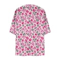 thumbnail image 6 of yoeyez Lightweight Cardigans for Women Floral Print 3/4 Sleeve Kimono Cardigan Loose Cover Up Casual Summer Beachwear 2026 Pink,L, 6 of 6