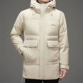 thumbnail image 5 of YEAE Winter 2024 Chaqueta de plumón de longitud media para hombre, plumón de pato blanco, abrigo con capucha cálido a prueba de frío y de alto peso, ropa de moda, 5 of 5