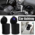 thumbnail image 3 of New Car Ashtray Garbage With LED Light Coin Storage Tray Cigar Cup Car Styling Ashtray Ash Universal Container J4A8 Size, 3 of 9