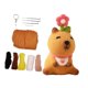 thumbnail image 2 of Juguete de peluche BLESIY conjunto de Material de fieltro de lana artesanal Llavero de dibujos animados, 2 of 8