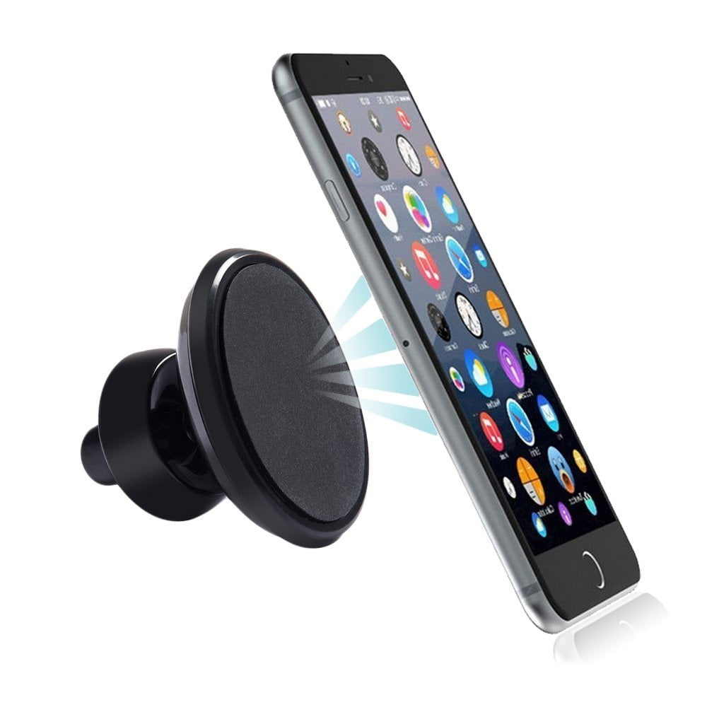 Car Mount CM-Round-Gray Magnetic Car Air Vent Mount Holder for iPhone 7 Plus/6s/6s Plus/Samsung s6/s7 edge and other smart phones