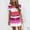 Hot Pink, variant on ZHOGXU Women's Dress Sleeveless V Neck Striped Print Drawstring Fashion Comfortable Dresses With Pockets For Casual Daily Wear,Hot Pink,L
