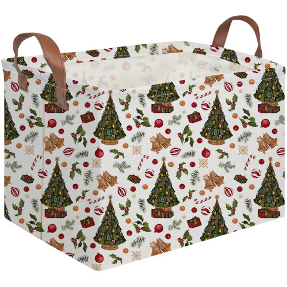Cesta rectangular FXOCSHE para árbol de Navidad, 38 x 25 x 23 cm, impermeable