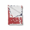 thumbnail image 2 of British Soft Flannel Fleece Blanket, Grunge United Kingdom Flag with Dot Circle Effects National English Display, Cozy Plush for Indoor and Outdoor Use, 70" x 90", White Red Indigo, by Ambesonne, 2 of 6