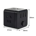 thumbnail image 2 of Multiple Outlet Extender Adapter Square Outlet Expander for Home Hotel Office, 2 of 8