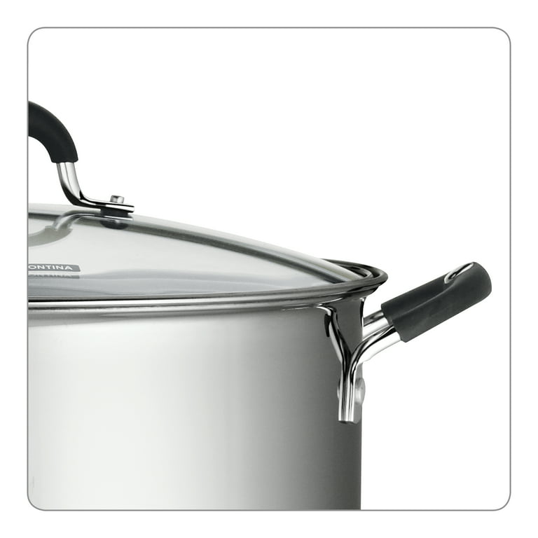 Tramontina 22 Quart Stainless Steel Covered Stock Pot 