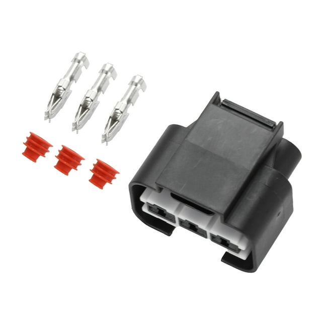 Conector de ventilador de refrigeración del radiador de 3 pines, enchufe hembra a prueba de agua para Hyundai y Kia, 1 juego