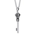 thumbnail image 2 of Stainless Steel Gothic Key - Mens Pendant Necklace Chain, 2 of 4