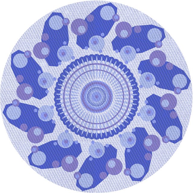 Ahgly Company Tapis de Zone Rond d'Intérieur Lavable à la Machine, Transitionnel, Bleu Céleste, 3 Pieds Rond