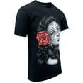 thumbnail image 4 of ShirtBANC Mens Mujer Rosa Film Inspired Shirt Sugar Skull Face Tee, 4 of 6