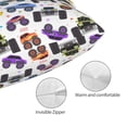 thumbnail image 4 of KLL Cartoon Monster Trucks1 Pillow Covers Envelope Closure,Super Soft and Cozy Fuzzy Fleece Pillow Case Cover 14"x20", 4 of 7
