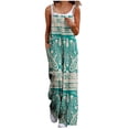 thumbnail image 2 of Weiqiqre Camo Pants Women Summer Boho Casual Jumpsuits Wide Leg Overalls Floral Print Baggy Rompers with Pocket, 2 of 6
