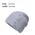 thumbnail image 2 of Sonducket Gorro de invierno para mujer, gorro de Color sólido para clima frío, gorro térmico transpirable, mezcla de ropa informal para la cabeza, Accesorios de disfraces Gris Sonducket AP013158-06, 2 of 6